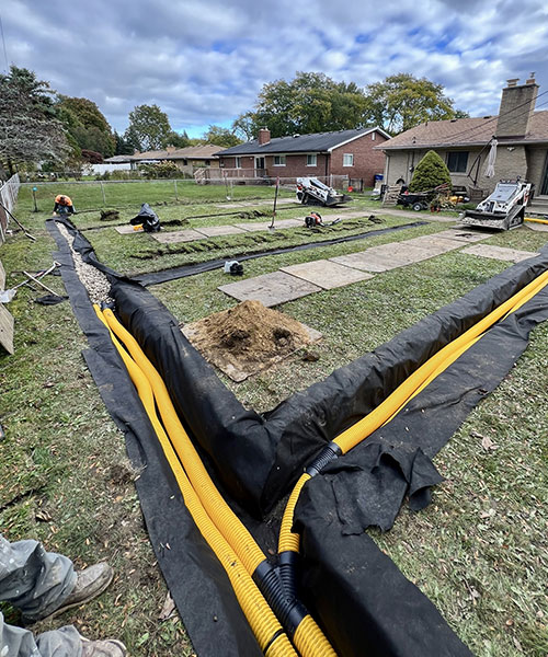 French Drain Installation near me Warren MI 02